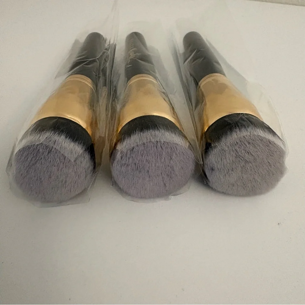 Belle Beauty Foundation Brush Set By Kim Gravel Includes Set of Three Brushes